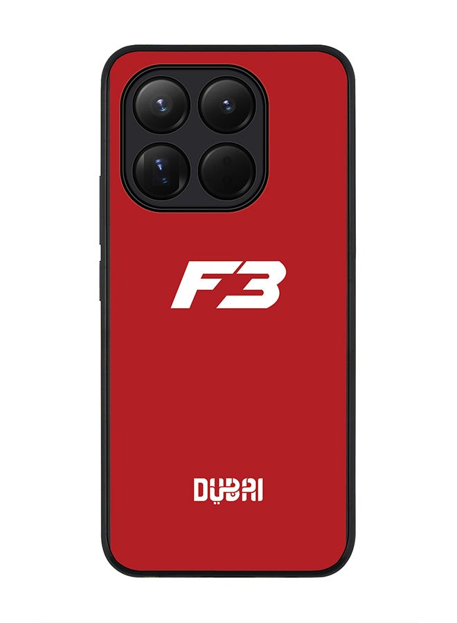 For Xiaomi 15T Case,Slim fit Camera Protection, Shockproof Thin Phone cover  -  Faz3 Dubai Red